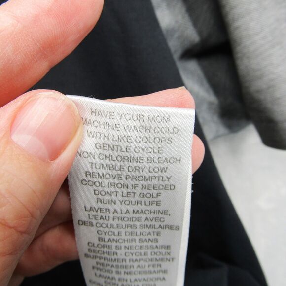 Travis Mathew Polo Shirt Mens Large Gray Black Solid Golf Logo - Picture 8 of 14